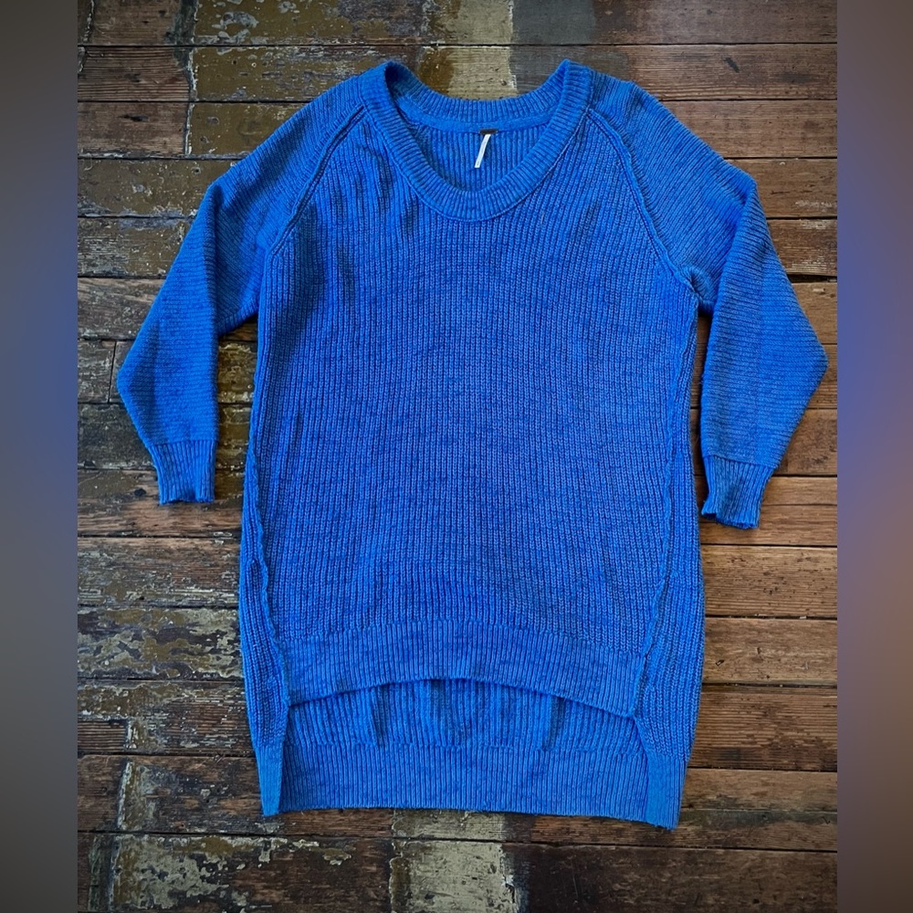 Free People Cobalt Blue Sweater Dress (Size M)